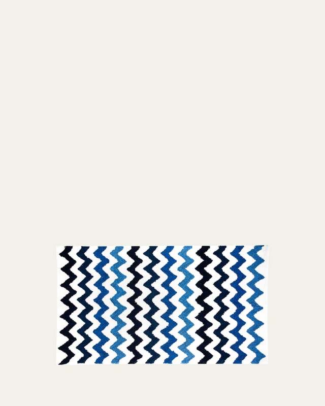 Royal Zig Zag Bath Rug, Large